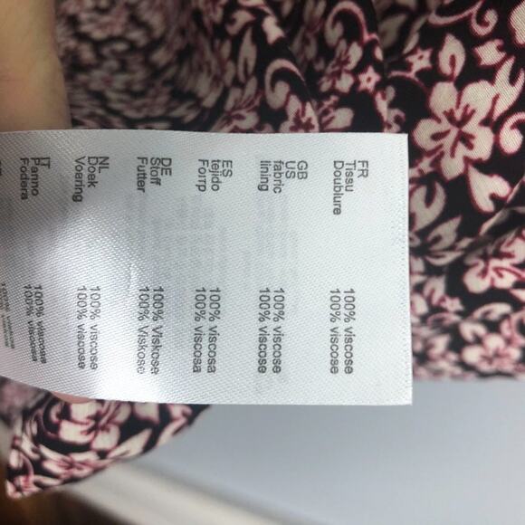 MAJE Floral Puff Sleeve Square Neck Mini Dress 1 - Picture 9 of 11